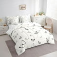 thumbnail image 3 of Castle Fairy Boys Girls Flying Butterflies Bedding Comforter Set 7pcs,Black White Queen Bedding Sets Super Cozy,Spring Garden Queen Sheet Sets,Breathable Home Decor,Reversible, 3 of 8