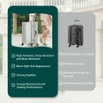 thumbnail image 6 of SHIBAILI 20" Silver Carry - On Luggage,Aluminum Frame, No Zipper,TSA Approved,Spinner (13.8"x9"x21"), 6 of 9
