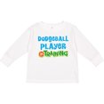 thumbnail image 3 of Inktastic Dodgeball player in training Boys or Girls Long Sleeve Toddler T-Shirt, 3 of 5