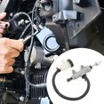 thumbnail image 4 of OULII Brake Cylinder Lever Rear Brake Master Cylinder Silver Rubber for Motorcycle Riding 1Pack, 4 of 8
