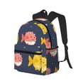 thumbnail image 2 of Easygdp Cute Puffer Fish Casual Laptop Backpack, Large Capacity Schoolpack for School, Travel, Business, 2 of 8