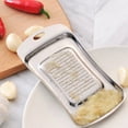 thumbnail image 5 of Yesbay Lemon Zester Kitchen Stainless Steel Garlic Grater Ginger Press Crusher Spice,Silver, 5 of 8