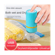 thumbnail image 3 of Mini sellador de bolsas portátil recargable por USB, de mano, para cocina, inteligente, para alimentos pequeños, para el hogar, con 10 bolsas, color azul, 3 of 8