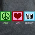 thumbnail image 3 of CafePress - Peace Love Radiology Women's Classic T Shirt - Women's Traditional Fit Dark T-Shirt, 3 of 4