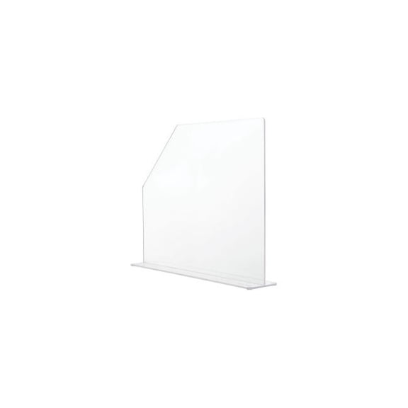 Global Industrial Splash Guard Medium 4-1/2""W x 21-1/4""D x 18""H Clear