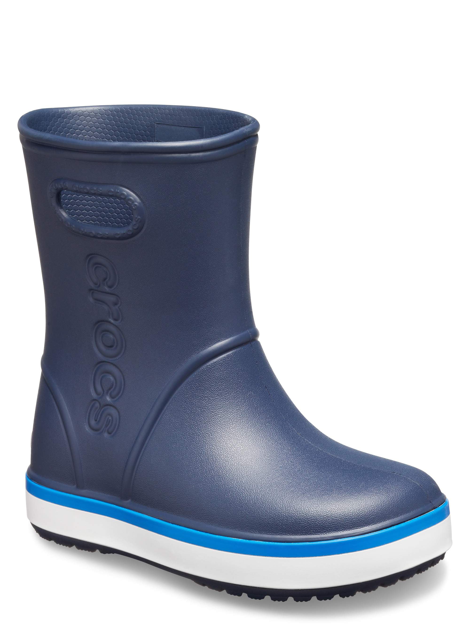 Crocs - Crocs Unisex Junior Crocband Rain Boots (Ages 7+) - Walmart.com ...