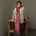 thumbnail image 5 of Big Chunky Plaid Scarf Colorful Checked Oversized Thick Scarves, 5 of 5