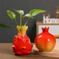 thumbnail image 4 of Large Orange Vase for Flowers, Decorative Ceramic Fruit Vase, Fruit Flower Pot, Fruit Shaped Planter Pot for Table Centerpiece, Home, Coffee Table, Office, Garden, Balcony, Kitchen, Spring Decor,, 4 of 8