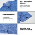 thumbnail image 4 of Damipow Men's Short Sleeve Performance Golf Polo Shirt with Quick Dry Fit Moisture Wicking, 4 of 6
