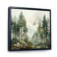 thumbnail image 2 of Designart "Misty Morning Pine Tree Charm II" Landscapes Floater Framed Wall Decor, 2 of 7
