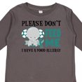 thumbnail image 4 of Inktastic Please Dont Feed Me I Have a Food Allergy with Elephant and Ribbon Boys or Girls Long Sleeve Toddler T-Shirt, 4 of 5