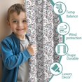 thumbnail image 3 of Blackout Kids Curtains,White Cartoon Unicorn Rainbow Pattern Childrens Insulated Curtains Set Of 2,Bedroom Essentials,Toddler Room Decor 42"x54", 3 of 5