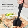 thumbnail image 4 of Aiivioll Meat Chopper for Ground Beef - Hamburger Chopper Utensil, Nylon Hamburger Chopper Utensil, Masher & Smasher Meat, Non Stick Mix Chopper for Kitchen Tool (Green), 4 of 7