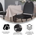 thumbnail image 4 of BizChair Commercial Grade 500 LB. Capacity Dome Back Stacking Banquet Chair in Black Vinyl with Black Metal Frame, 4 of 11