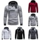 thumbnail image 4 of Mens Casual Zip Up Hoodie Jacket Full Zip Hooded Fleece Sweatshirt Athletic, 4 of 8