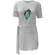 thumbnail image 3 of Vestido ajustado de cuello redondo de manga corta de color sólido informal de verano para mujer Fridja nalpqowj4431, 3 of 4