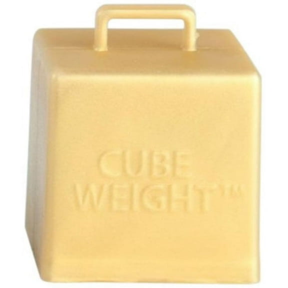 Creative Balloons Cube Balloon Weight Metallic Gold, 65 g, 10 Piece