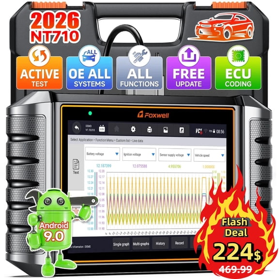 FOXWELL OBD2 Scanner Fits for BMW MINI ROLLS ROYCE Full System Bi-Directional Scan Tool Active Test 30  Reset Code Reader Car Diagnostic Tool