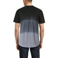 thumbnail image 2 of Hat and Beyond Men's Casual Hipster Curved Hemline Three Tone Dyed Short Sleeve Tee Shirt, 2 of 7