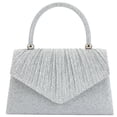 thumbnail image 2 of JVBTVB Women's Evening Bag Clutch Purse Sequin Embellished Pleated Shimmer Mini Handbag for Wedding Banquet Party, 2 of 8