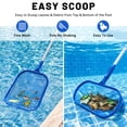 thumbnail image 4 of Swimming Pool Leaf Skimmer Net and Leaf Rake Net Set, Pool Net with Adjustable Aluminum Poles 4 Sections , Total Length 60", Debris Pickup Removal for Swimming Pools, Spas, Hot Tubs and Fountains, 4 of 7