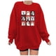 thumbnail image 1 of Heisall Womens Sweatshirts Autumn Winter Halloween Print Drop Shoulder Round Neck Long Sleeve 2025 New Style Fashion Casual Hoodies, 1 of 3