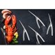 thumbnail image 5 of 4 piezas de acero inoxidable pelador de camarones práctica herramienta de desvenado de camarones cuchillo de limpieza de camarones portátil cáscara de pelador de mariscos para langosta, cang JFHHH pequeña, 5 of 5