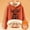 Orange, variant on Ladies Cute Cow Print Casual Fashion Plus Thick Long Sleeved Hoodie Womens Sweatshirt Hoodie Ladies Hoodies Jacket Women plus Size Cute Sweatshirts Hooded Zip up Sweatshirt Women Women's Outdoor