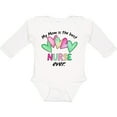 thumbnail image 3 of Inktastic My Mom is the Best Nurse Ever Boys or Girls Long Sleeve Baby Bodysuit, 3 of 5