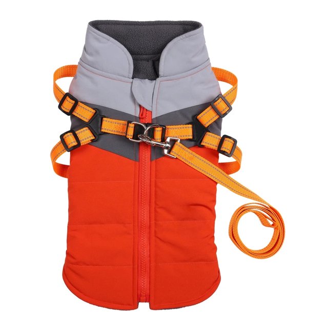 Winter Pet Harness Vest Puppy Clothing Waterproof Warm Dog Jacket Cold Winter Pet Clothes For Small Medium Dogs Chihuahua Coat ShopWise Round
