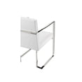thumbnail image 2 of Pangea Home Dexter 18.5" Modern Polyurethane & Metal Arm Chair in White, 2 of 5