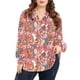thumbnail image 1 of Blusa Eytino para mujer, talla grande, cuello en V, manga larga, 1 of 6