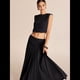 thumbnail image 4 of Vestido Maxi Plisado Fluido para Mujer, Vestido Maxi de Cintura Alta, Vestido Maxi de Fantasía Negro M, 4 of 8
