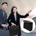 thumbnail image 2 of Bolsa de mano para negocios, organizador de archivos portátil, bolsa de fieltro con asa de madera, 2 of 8