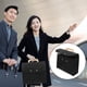 thumbnail image 2 of Bolsa de mano para negocios, organizador de archivos portátil, bolsa de fieltro con asa de madera, 2 of 8
