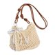 thumbnail image 1 of Bolso de hombro tejido para playa, elegante y moderno, con correa ajustable para el hombro, ideal para cumpleaños. Beige, 1 of 9