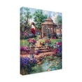 thumbnail image 2 of Trademark Fine Art 'Red Garden Gate' Canvas Art by Barbara Mock, 2 of 3