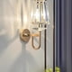 thumbnail image 2 of Lámpara de pared de cristal moderna europea, lámpara de noche para dormitorio con personalidad creativa, lámpara de pared decorativa para sala de estar y comedor, 2 of 5