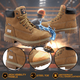 thumbnail image 3 of Herman Survivors Professional Men's Driller Waterproof 6" Steel Toe Work Boots, 3 of 9