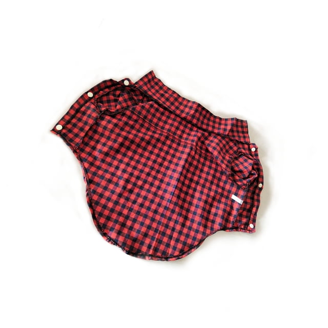 Chien Chemise Souple de Différentes Tailles Chiots Matériel: Fait Vêtements Multicolore Respirant Pas de Boucles de Style Simple Vêtements pour Animaux de Compagnie Rouge / Noir XXL