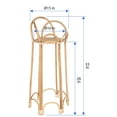 thumbnail image 2 of Kouboo Rattan Loop Indoor Plant Stand, Outdoor Plant Shelf, Décor Rack For Plants, Wicker Plant Stand, 26 inches, Natural, 2 of 7