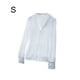 thumbnail image 4 of Qarigey Abrigo Ropa de protección solar Sudadera con capucha Protector solar Chaqueta elástica para exteriores Ropa deportiva Prendas para la parte del cuerpo Blanco S, 4 of 6
