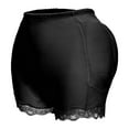 thumbnail image 4 of Defitshape Women's Plus Size Removable Butt Pads Lace Booty Lifting Hip Dip Shapewear Shorts Thigh Butt Lifter Hip Enhancer Underwear Black 5X-Large, 4 of 5