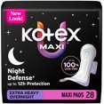 thumbnail image 1 of Toallas femeninas Kotex Overnight con alas extra absorbencia 28 unidades, 1 of 7