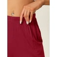 thumbnail image 4 of DARING DIVA Women's Flowy Cotton Wide Leg Lounge Pants S Purple Red, 4 of 6