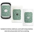 thumbnail image 6 of 2 PACK Textured Pebble Sink Mat/protector, Adjustable Kitchen Home Sink Pad, 15.7 in X 11.8 in, Dark Green, 6 of 10