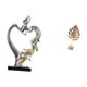 thumbnail image 5 of Escultura De Abrazo Romántico, Figura Artística De Pareja Con Hojas, Estatua Creativa De Metal, Adorno Abstracto Para Dormitorio, Boda, Estantería, Armario, Decoración Del Hogar, 5 of 8