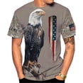 thumbnail image 3 of Custom Veteran Army T-Shirt US Military Pride American Flag Vintage Personalized Army Shirts for Men Memorial Day (ZipHoodie, 4XL), 3 of 6