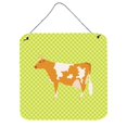 thumbnail image 1 of "Treasures Green Guernsey Cow Metal Print, 6"" H x 6"" W" Caroline's Treasures BB7647DS66, 1 of 1