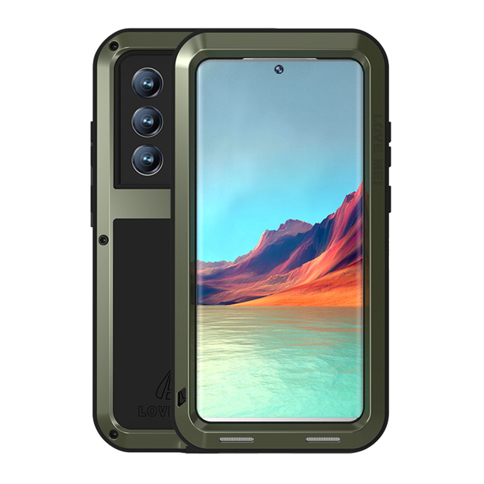 Samsung S22 Ultra Case Metal Bumper Silicone Case Galaxy S22 Ultra